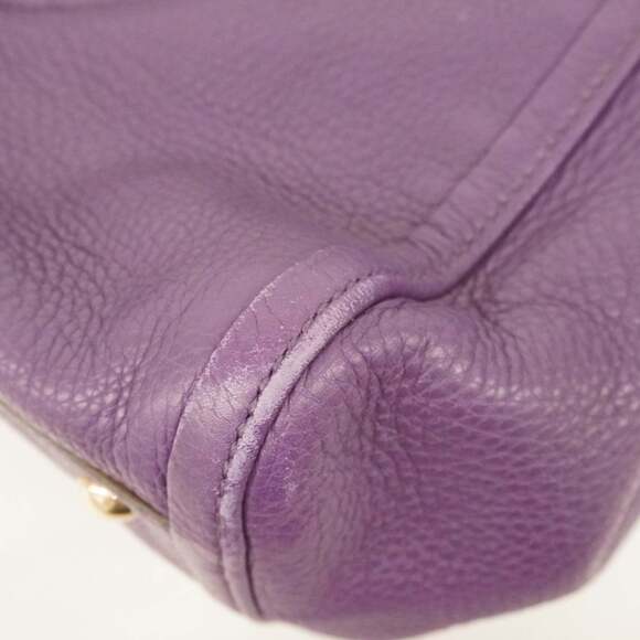 Gucci Soho Handbag 282309 Leather Purple Champagne Women's - Picture 6 of 16